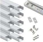 Led Aluminum Channel Wide, Profile 10-pack With Complete Mounting Acces. Fixed Price $110.00.