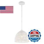 Jonathan Y Jyl6513a 10.25" Woven Dome Pendant Light Bohemian Farmhouse Hanging. Fixed Price $79.71.