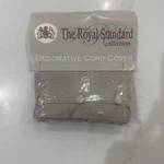 Royal Designs, Inc. Decorative Fabric Cord Cover 9ftx3in New Taupe-brown-beige. Fixed Price $15.00.