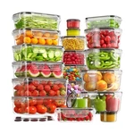 40 Pcs Food Storage Containers With Lids Airtight (20 & 20 Lids), .... Fixed Price $36.79.