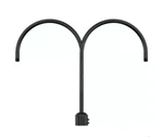 Millennium Lighting Rpad Satin Black Exterior Two Light Post Adapter. Fixed Price $95.00.