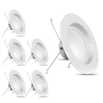 6 Pack - Feit Electric 5/6" In Led Recessed Trim 1290lm Cct Ledr56ho/6wyca/6. Fixed Price $42.99.
