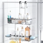 Aitatty Hanging Shower Caddy Over Door: Silver Rustproof. Fixed Price $36.06.