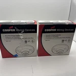 Cooper White Porcelain Ceiling Lampholder 660w-250v Keyless, #604 New (2 Units). Fixed Price $9.99.