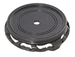 B&p Lamp 4" Top Inset Dia., Oriental Wooden Base With Waxed Black Finish. Fixed Price $24.94.
