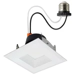 Satco Field Selectable 4" Led Downlight Retrofit/square, White - S11884. Fixed Price $34.99.