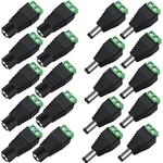 Inshareplus 10 Pairs 12v Male And Female 2.1x5.5mm Dc Power Jack Plug Adapter.... Fixed Price $19.78.