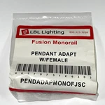 New Lbl Lighting Fusion Monorail Pendant Adapt W/female Connector 0077073126302. Fixed Price $36.99.