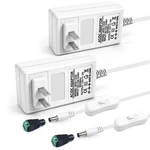 2 Pack 12v 2a Power Supply, 24w 12 Volt Dc Adapter With On/off Switch, .... Fixed Price $22.49.