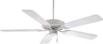 F546-wh Contractor 42 Inch Pull Chain Ceiling Fan In White Finish. Fixed Price $184.99.