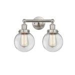 Innovations Lighting Beacon 2 Light Bath Vanity, Sn/clear-6 - 616-2w-sn-g202-6. Fixed Price $250.80.
