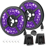 Ygs-tech 16.4ft Uv Black Light Led Strip, 3528 2.5m, Lights Strip. Fixed Price $20.85.