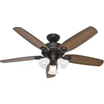 (1)-hunter Builders Plus 52 In. New Bronze Ceiling Fan With Light Kit.. Fixed Price $199.89.