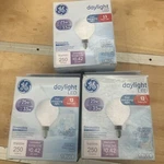 Ge Led Globe Light Bulbs, Candelabra, G16.5 , 25 W, Daylight, Frosted (3 Pack). Fixed Price $22.00.