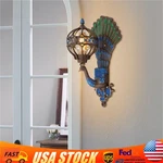 Vintage Tiffany Style Wall Lamp Bedroom Stained Glass Sconce Light Fixture. Fixed Price $94.14.