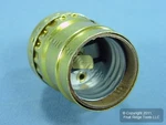 Leviton 9347-pg Polished Gilt Keyless Light Socket Lampholder Short Electrolier. Fixed Price $2.37.