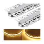 6 Pack Led Diffuser Channel With Milky White Silicone Cover 6.6ft/2m Plaster-.... Fixed Price $184.38.