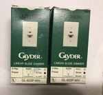 Set Of 2 Lutron Glyder Gl-603p-wh 3-way Preset Linear Slide Dimmer 600w White. Fixed Price $14.14.