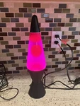 Vintage Lava Lite 2187 Lamp - Purple Red Pink Black Base 15. Fixed Price $120.00.