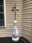 Vintage Royal Copenhagen Double Socket Pull Chain Table Lamp. Fixed Price $125.00.