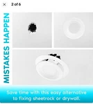 Kichler Direct-to-ceiling Universal Goof Ring White Compatible With 6" Dlgr06bwh. Fixed Price $9.25.