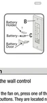 Harbor Breeze Hunter Fan Battery Compartment For Wall Remote. Fixed Price $22.00.