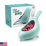 Genuine Fred Blue Bird Ceramic Colander, Charming, Unique Design, Berry Colander. Fixed Price $44.39.