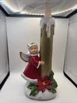 Mr. Christmas Angel Nostalgic Flickering Led Resin Candle W/ 6-hour Timer, 12.5". Fixed Price $16.79.
