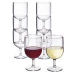 Us Acrylic Stackable 8 Ounce Plastic Wine Stems In Count (pack Of 1), Clear. Fixed Price $31.18.