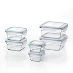 Glasslock Oven And Microwave Safe Glass Food Storage Containers 12 Piece Set. Fixed Price $35.99.