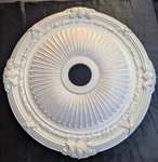 Ekena Millwork Heaton Ivory Ceiling Medallion, 27 1/2"od X 3 7/8" Id 2 1/4"p. Fixed Price $46.90.