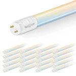 Hykolity 4ft Led T8 Tube Lights 20pk 5cct Ballast Bypass 18w Ul 2400lm. Fixed Price $76.19.