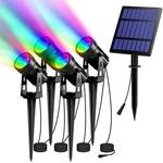 T-sun Color Changing Solar Spotlights Outdoor, 4-in-1 Landscape Spotlig.... Fixed Price $68.77.