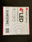 Elco El49727w2 4" Led Adjustable Recessed Trim - 750 Lumens 2700k White. Fixed Price $55.99.