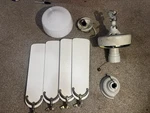 Hunter Original Ceiling Fan 22297-003- Usa Made Blades White/brass 36. Fixed Price $199.00.