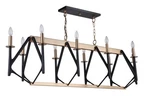 Craftmade 55570 The Reserve 10 Light 56"w Taper Candle Style And - Flat Black /. Fixed Price $733.43.