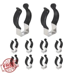 Uxcell T10 1" Clips Holder 10pc Black Stainless Steel Led Tube Clamp. Fixed Price $20.00.