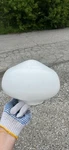 Craftmade K068, 9" White Schoolhouse Globe Fitter Glass. Fixed Price $12.00.