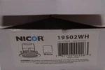 Nicor 4 In. White Recessed Baffle Trim. Fixed Price $7.65.