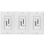 2.5 Amp 3-speed Ceiling Fan Control And Led Dimmer Light Switch In White With Wa. Fixed Price $59.99.