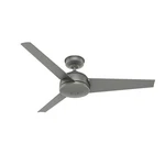 Hunter Fan 52 In Contemporary Matte Silver Ceiling With 3 Blade And No Light. Fixed Price $160.99.