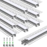 10 Pack 6.6ft/ 2 Meter Plaster-in Led Channel Trimless Diffuser Reces.... Fixed Price $169.45.