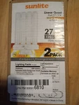 Sunlite Linear Quad Daylight 4 Pin Base Compact Fluorescent 2 Pack Bulbs. Fixed Price $38.53.