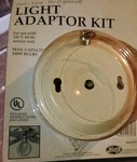 Diy Hunter Fan Light Adaptor Kit (white) Model 22317 For Use With 120v 60hz.... Fixed Price $11.88.