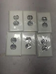 Lot Of 6 Taymac Wjw-d Metal Jumbo White Smooth Single Duplex Wall Plate. Fixed Price $26.99.