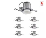 6 Pack Comml Electric In. Aluminum E26-base Bulb White Baffle Recessed Can. Fixed Price $19.99.