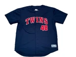 Torii Hunter 48 Minnesota Twins Baseball Jersey Vtg True Fan Tf Large L 42-44. Fixed Price $29.95.