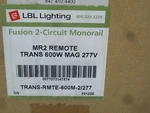 New Elg Dual 300w Remote Magnetic Transformer Lbl Lighting 250at2x300t277 600w. Fixed Price $150.00.