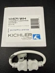 Kichler 10571 9" Connector Interconnect Cable For Undercabinet Light Bars White. Fixed Price $19.95.