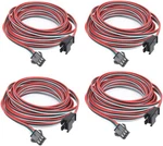 4 Pcs/pack 2m 6.56ft 3 Pin Jst Sm Male Female Plug Led Multi-colored. Fixed Price $17.58.